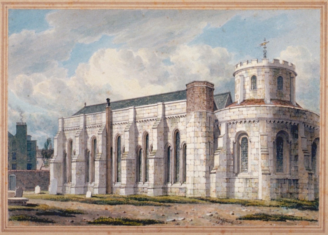 Mezarlığın karşısından Temple Kilisesi