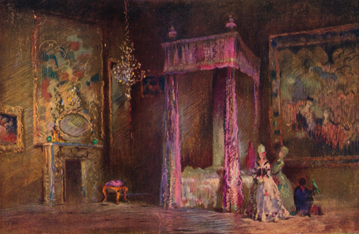 Queens Yatak Odası, c1916 by George Sheringham