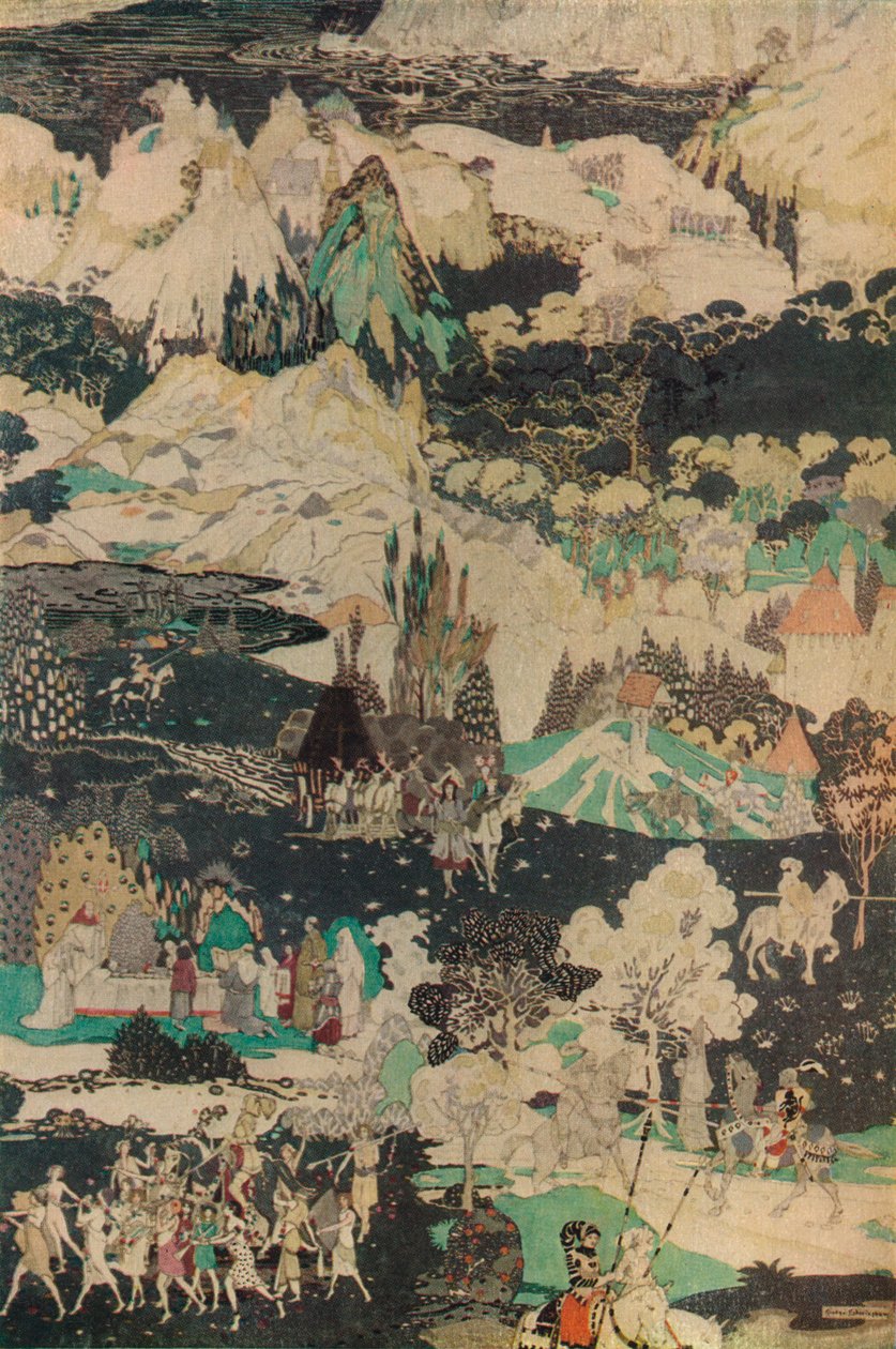 Kutsal Kase Görevi, c1919 by George Sheringham