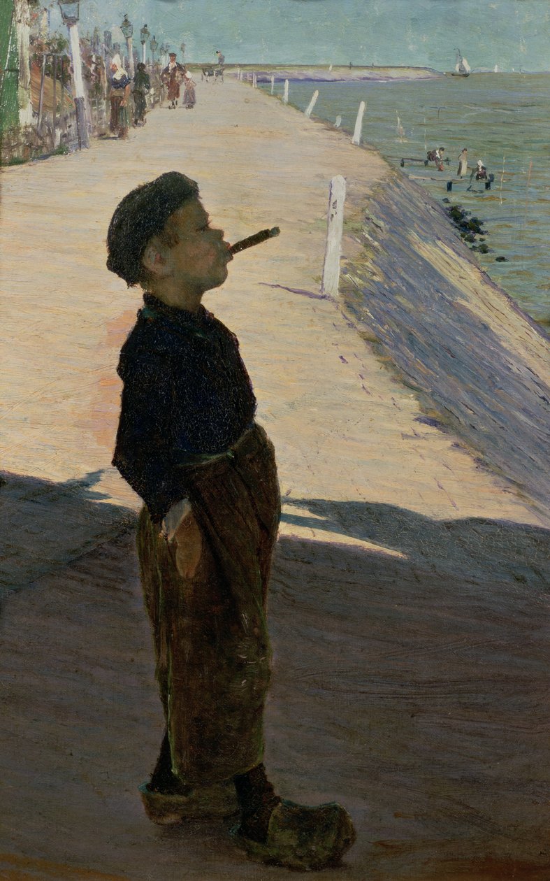 Hayattan Zevk Almak, Volendam, Zuider Zee by George Sherwood Hunter
