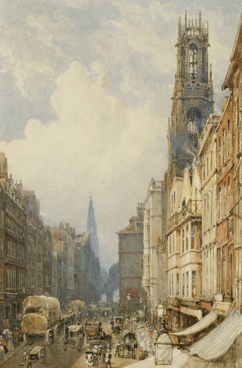Fleet Street, Old St. Dunstans ve St. Clement Danes ile Temple Bar
