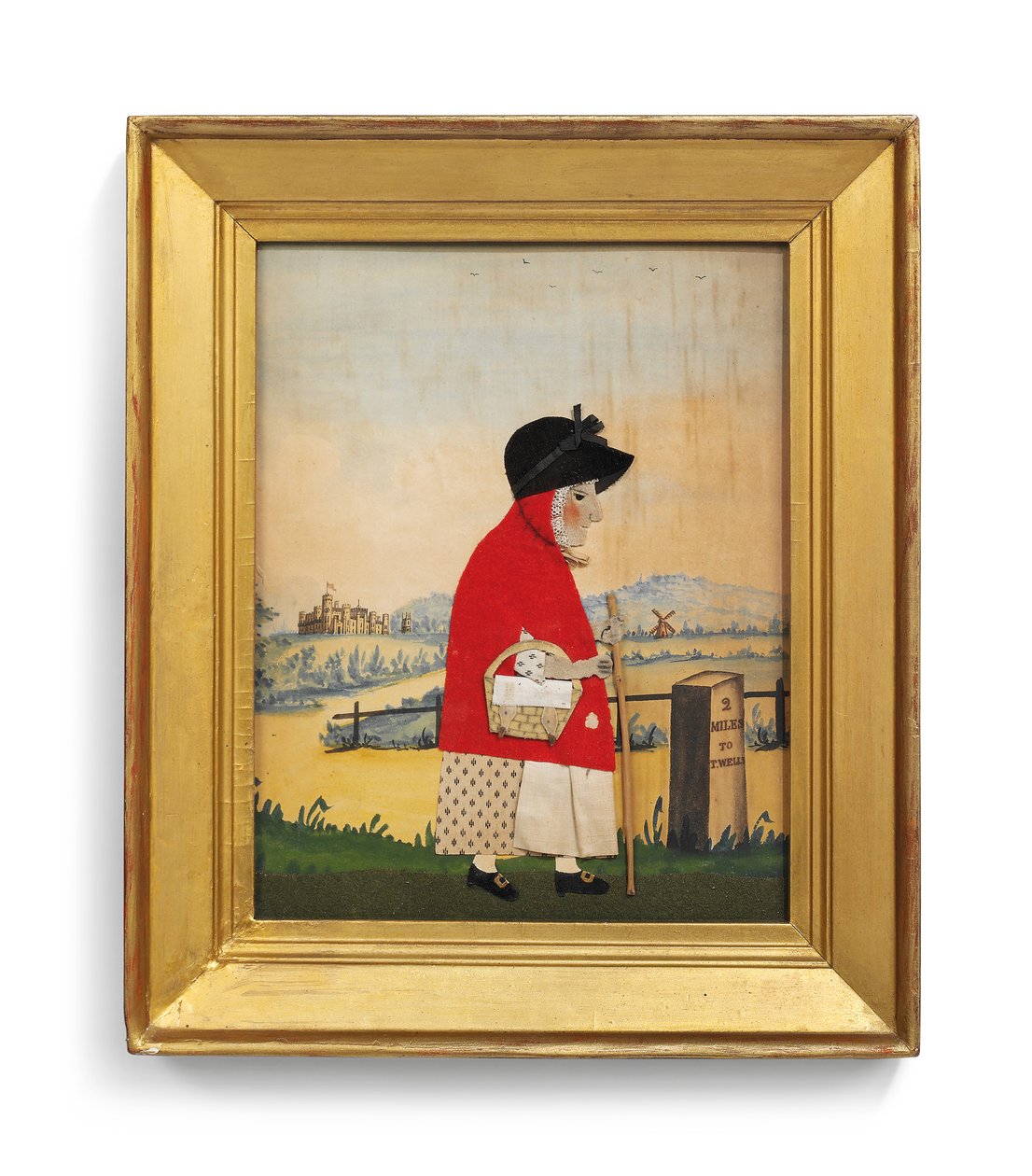 Bir Kilometre Taşından Önce Kaz Kadın, c.1840 (kesilmiş keçe) (2563144 çifti) by George Smart