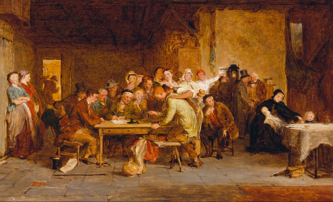 "Çekiliş" için eskiz, 1868 by George Smith