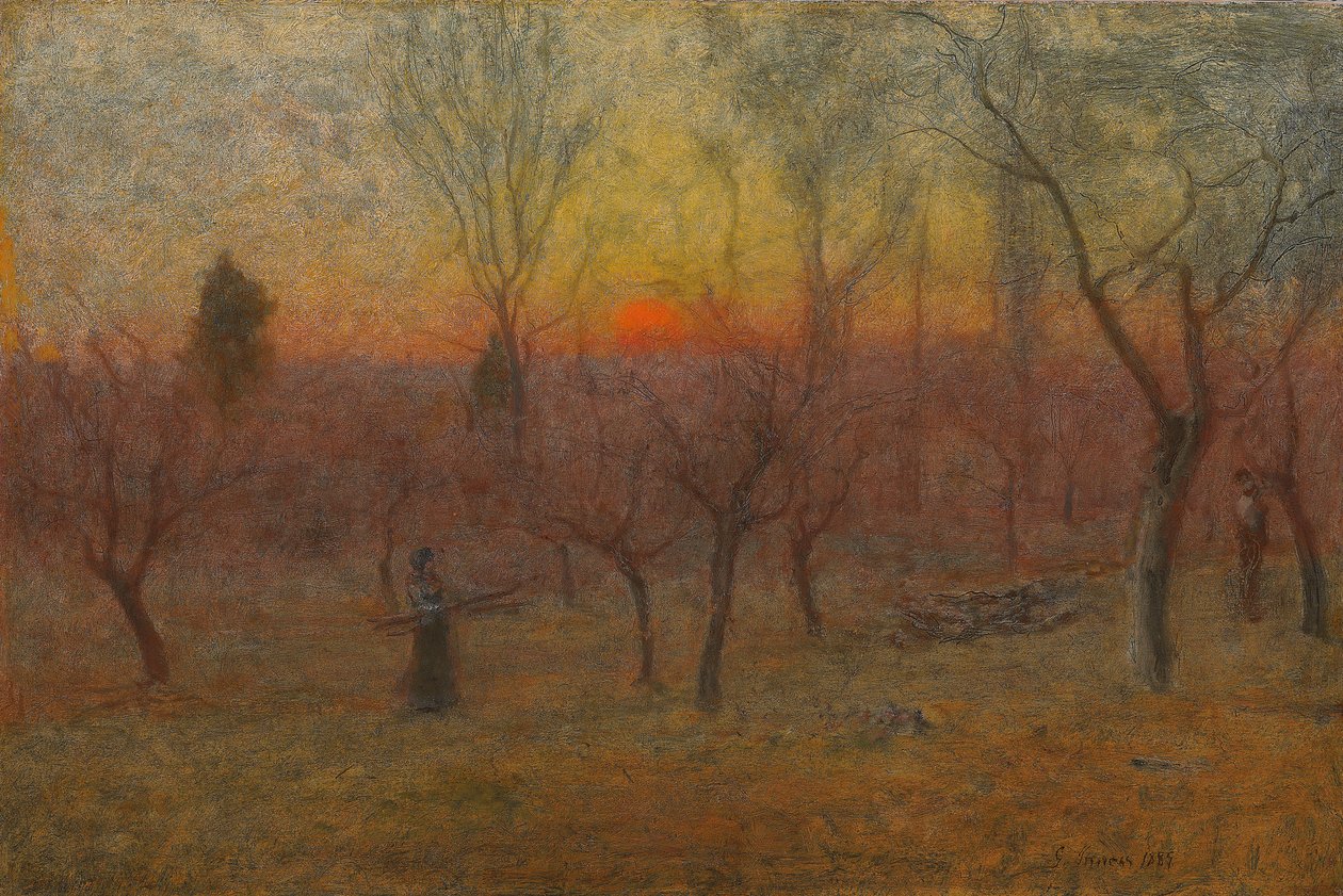 Odun Toplama, Montclair, New Jersey, 1889 by George Snr. Inness
