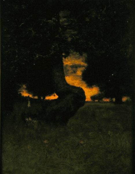 Sundown, c.1889 (gemideki petrol) by George Snr. Inness
