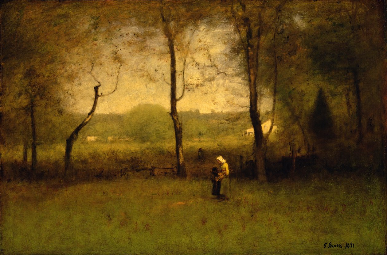 Odun Toplayıcılar: Bir Sonbahar Öğleden Sonrası, 1891 by George Snr. Inness