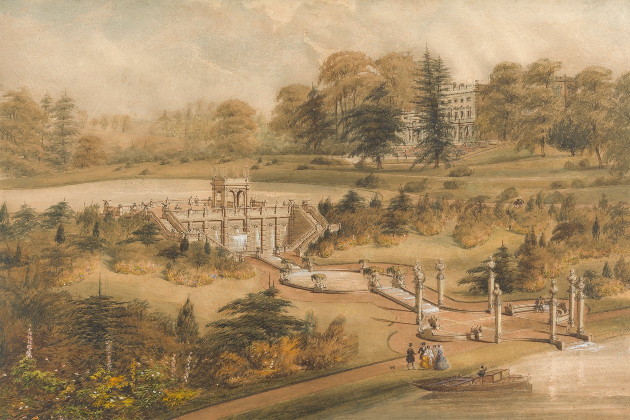 Cowley Malikanesi için Tasarım, Gloucestershire by George Somers Clarke