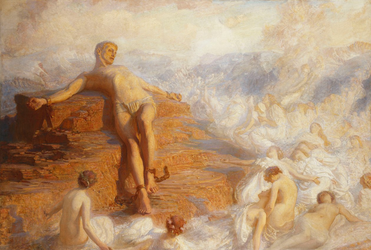 Prometheus Dünyanın Ruhları Tarafından Avutuldu 