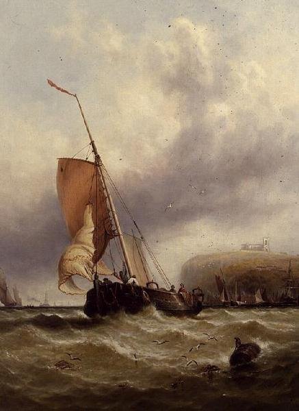 Dalgalı Denizde Balıkçı Teknesi by George Stainton