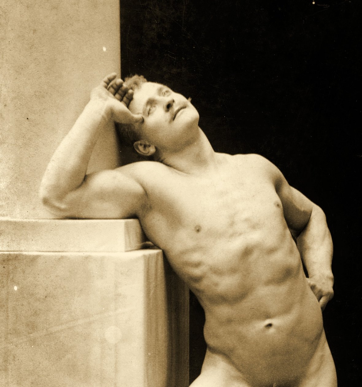 Eugen Sandow, klasik antik Greko-Romen pozunda, 1894 dolayları by George Steckel