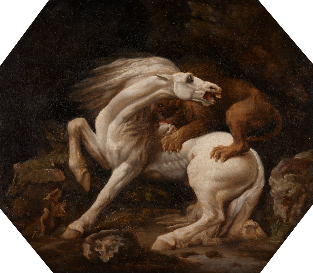 Aslan Saldırısına Uğrayan At (Bölüm C) by George Stubbs