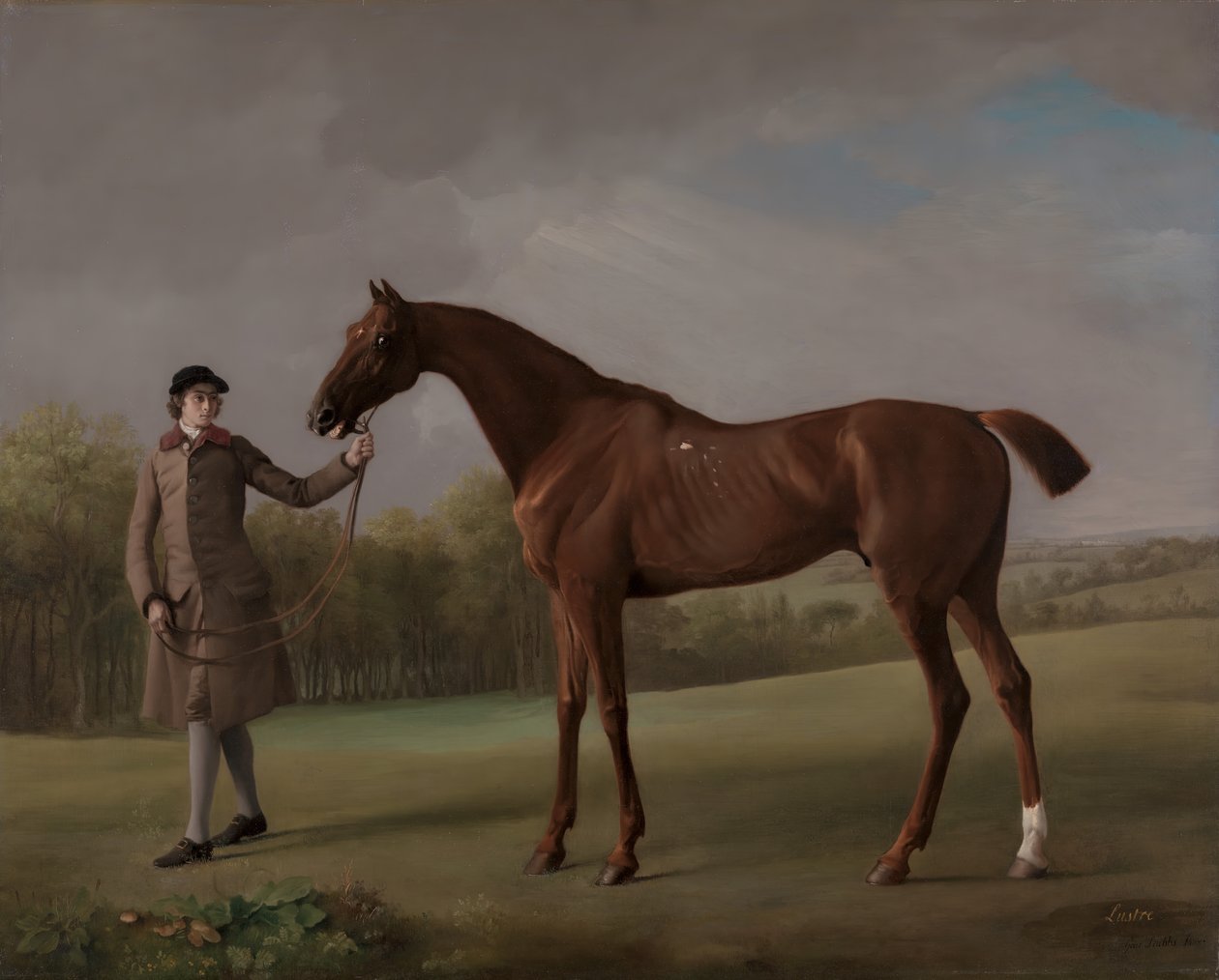 Bir Damat tarafından düzenlenen Parlaklık, ca. 1762. by George Stubbs