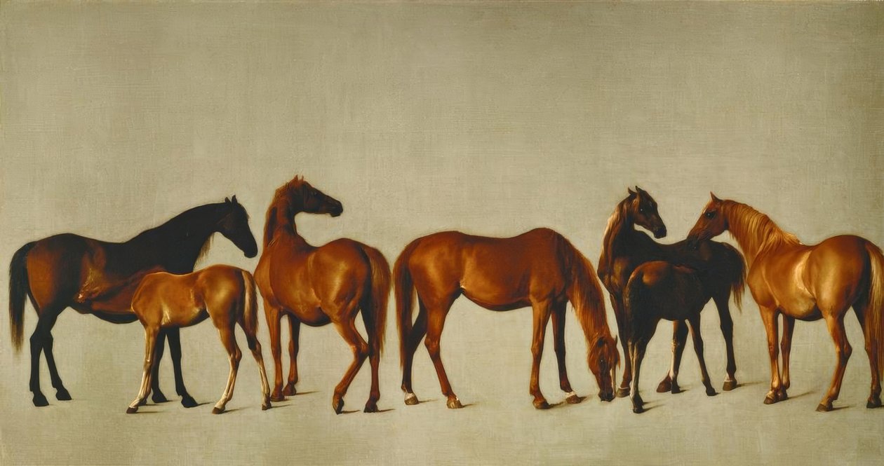 Filetolu kısraklar by George Stubbs