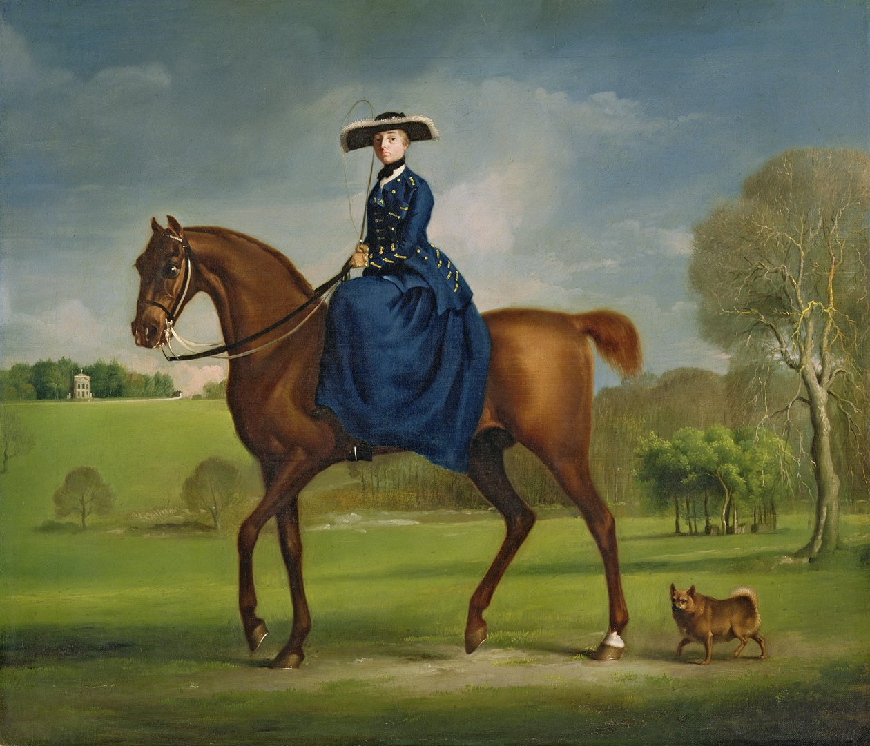 Charlton Hunt Kostümlü Coningsby Kontesi, c.1760 by George Stubbs