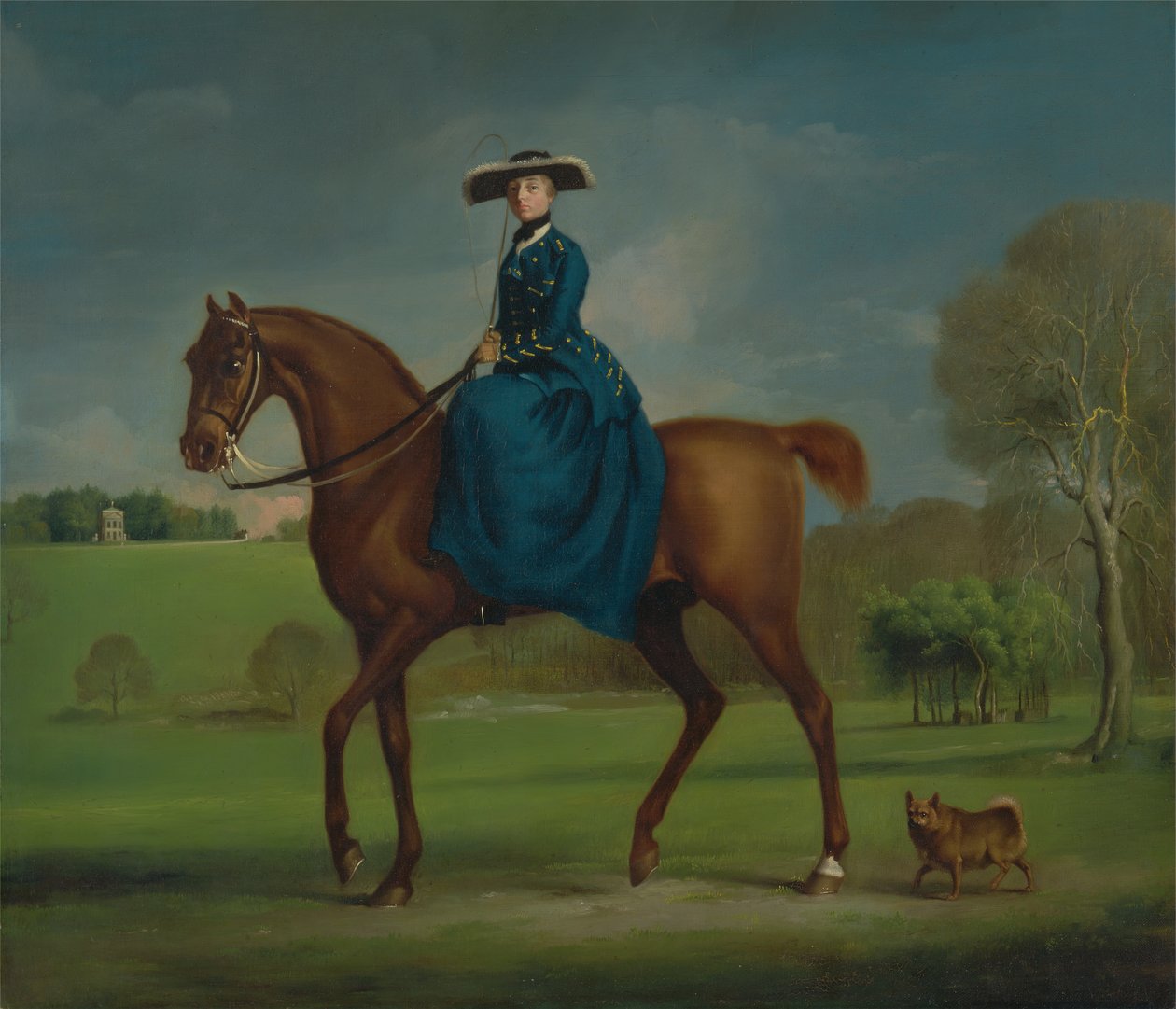 Charlton Hunt Kostümlü Coningsby Kontesi, ca. 1760. by George Stubbs