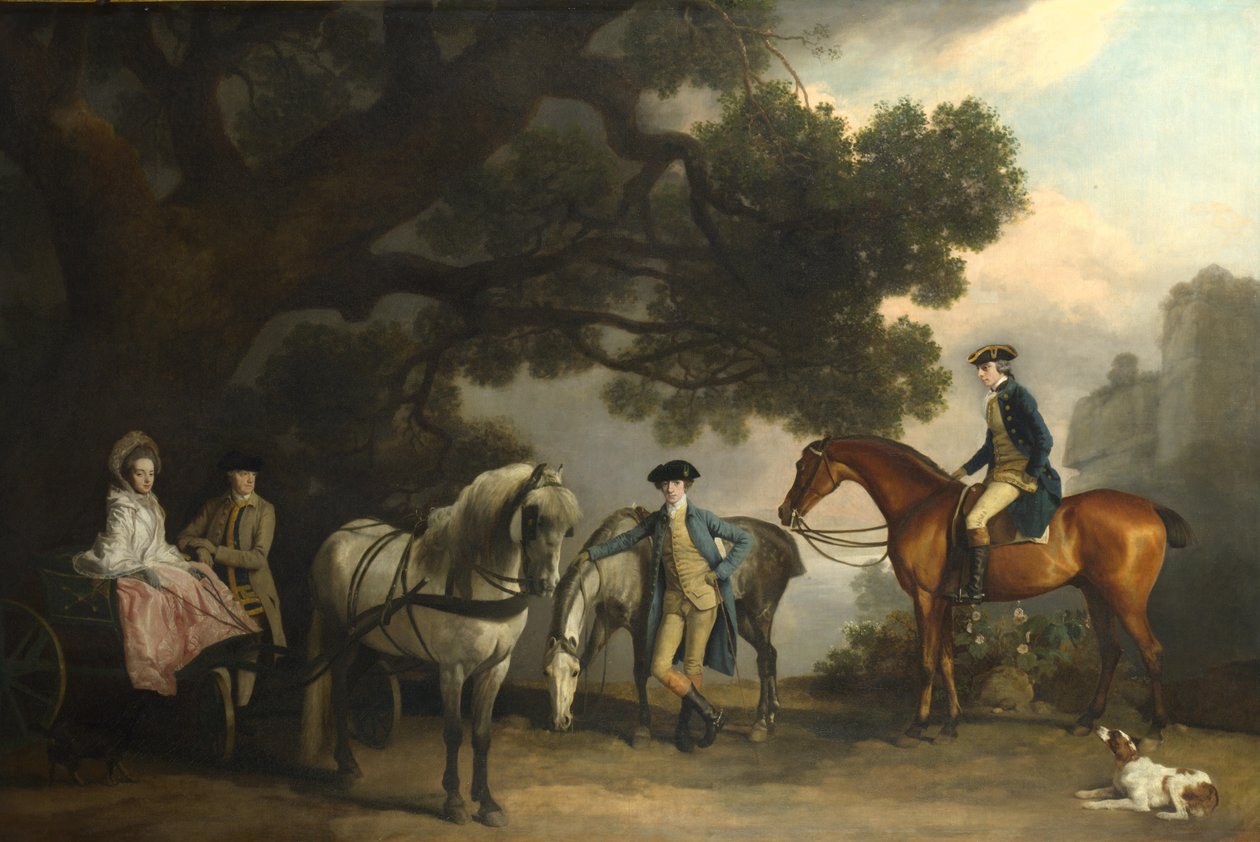 Milbanke ve Melbourne Aileleri, yaklaşık 1769 by George Stubbs