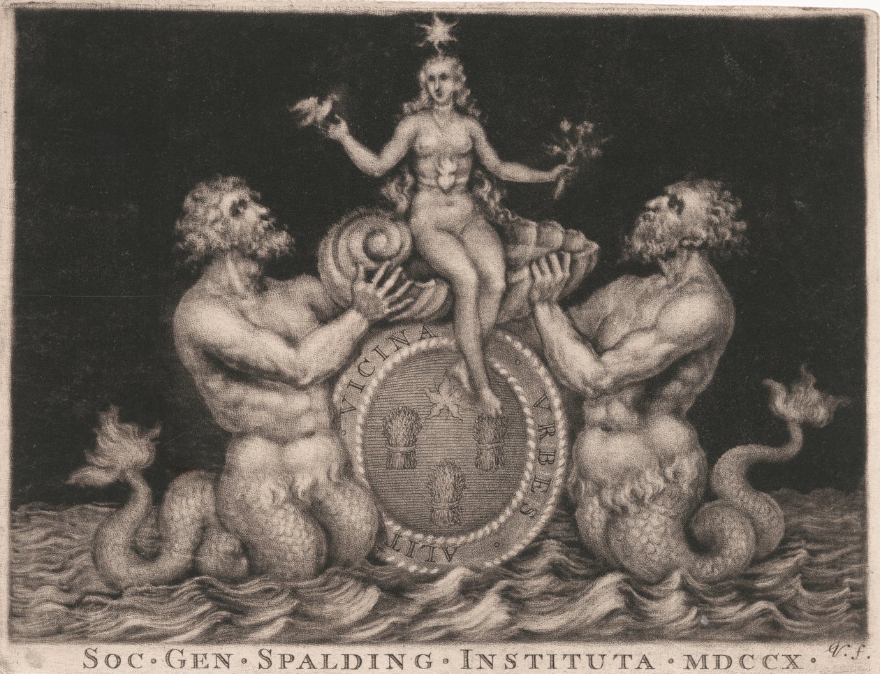 Bookplate: Spalding Beyler Topluluğu by George Vertue