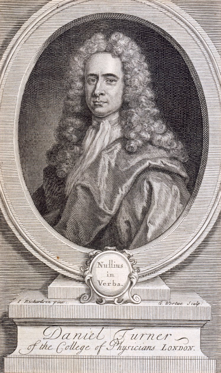 Daniel Turner, MD, LRCP, doktor, 1717 by George Vertue