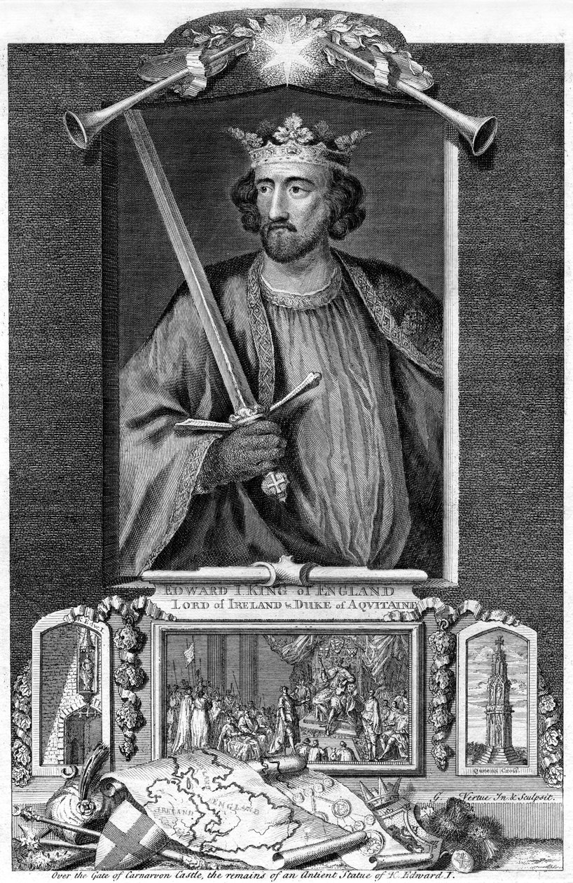 İngiltere Kralı I. Edward, 18. yüzyıl by George Vertue