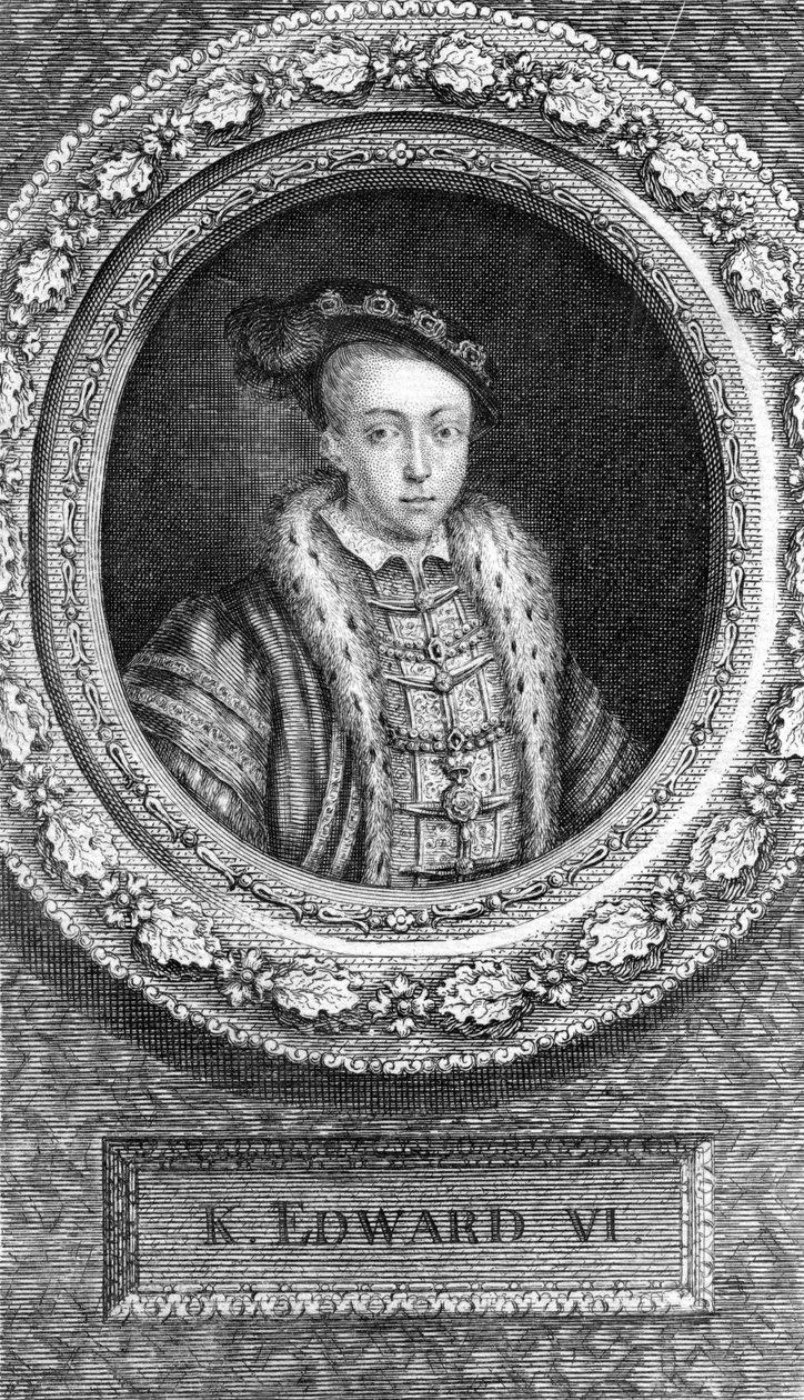 Edward VI, İngiltere Kralı, 18. yüzyıl. by George Vertue