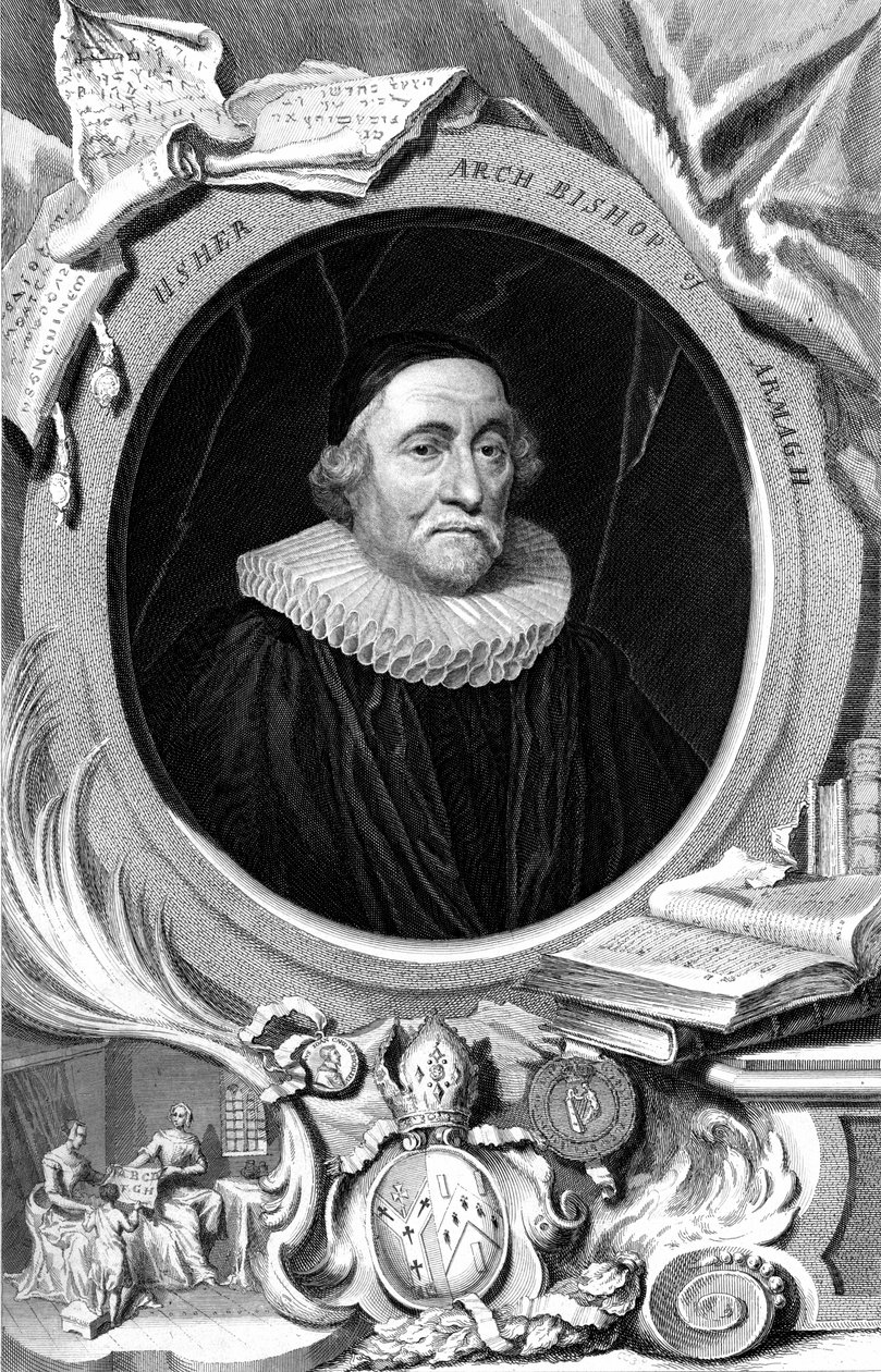 James Ussher, 17. yüzyıl İngiliz din adamı ve Armagh Başpiskoposu, 18. yüzyıl by George Vertue