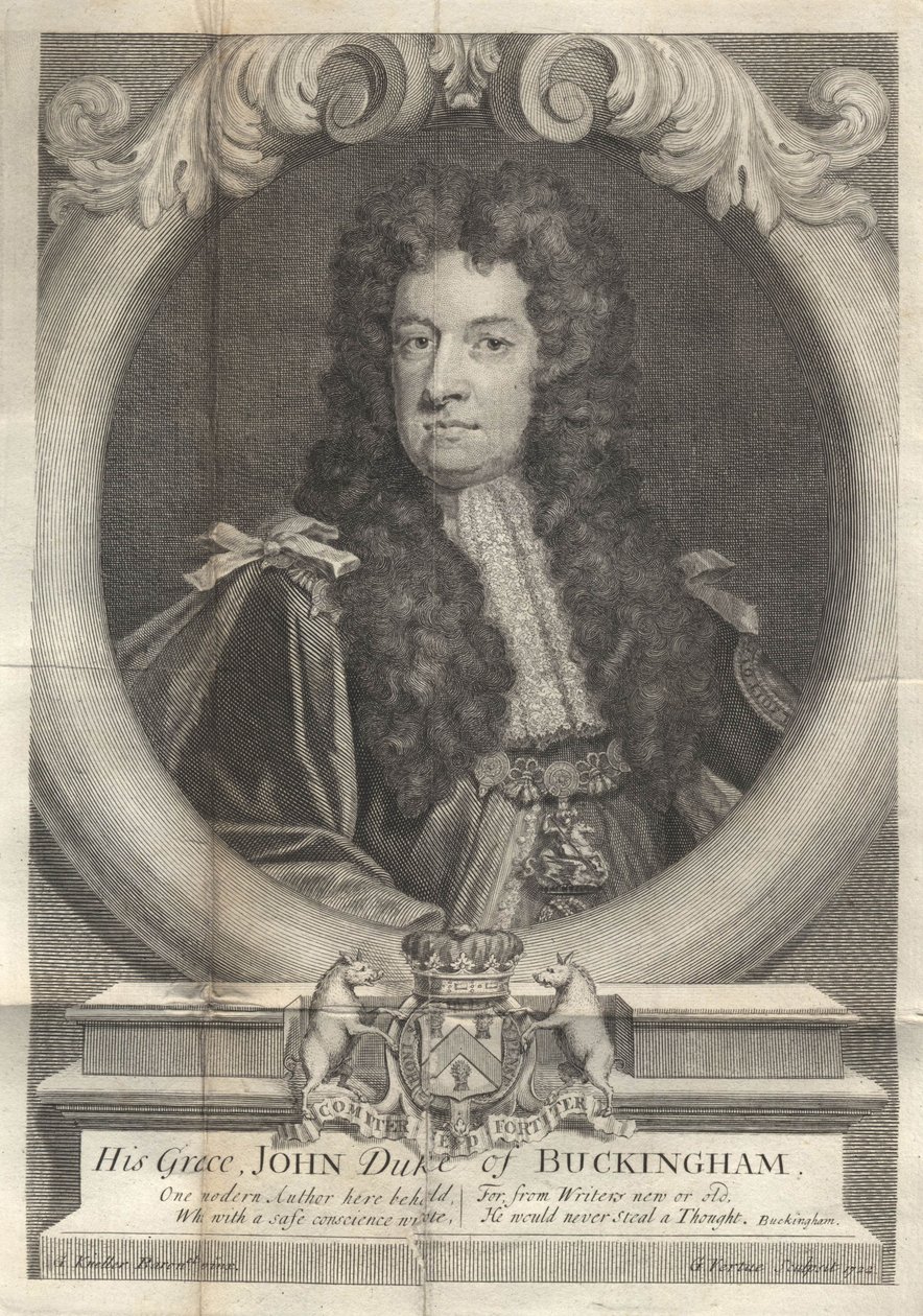 John Sheffield, 1. Buckingham Dükü ve Normanby 1648-1721, 1722 by George Vertue