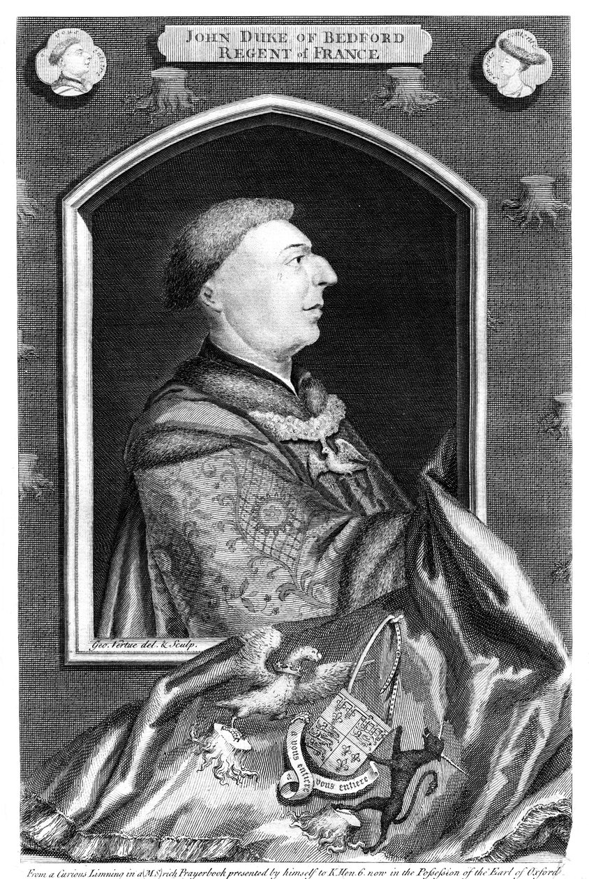 John of Lancaster, 1. Bedford Dükü, 18. yüzyıl. by George Vertue