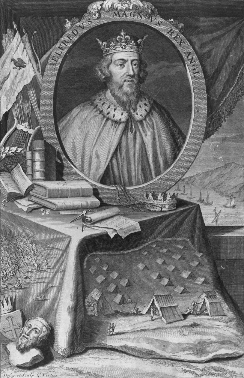 Kral Alfred, 1733. by George Vertue