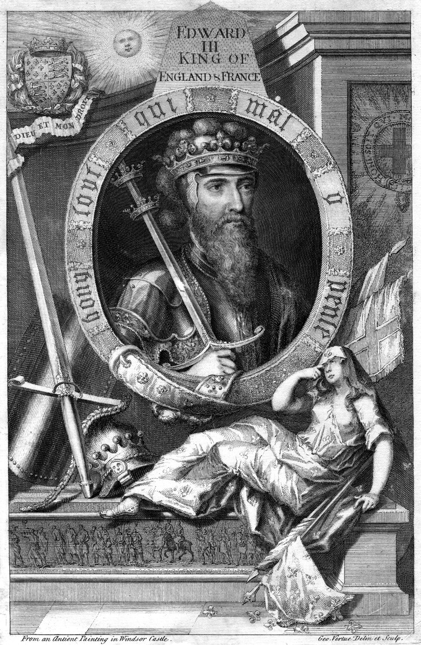 İngiltere Kralı III. Edward, 18. yüzyıl. by George Vertue