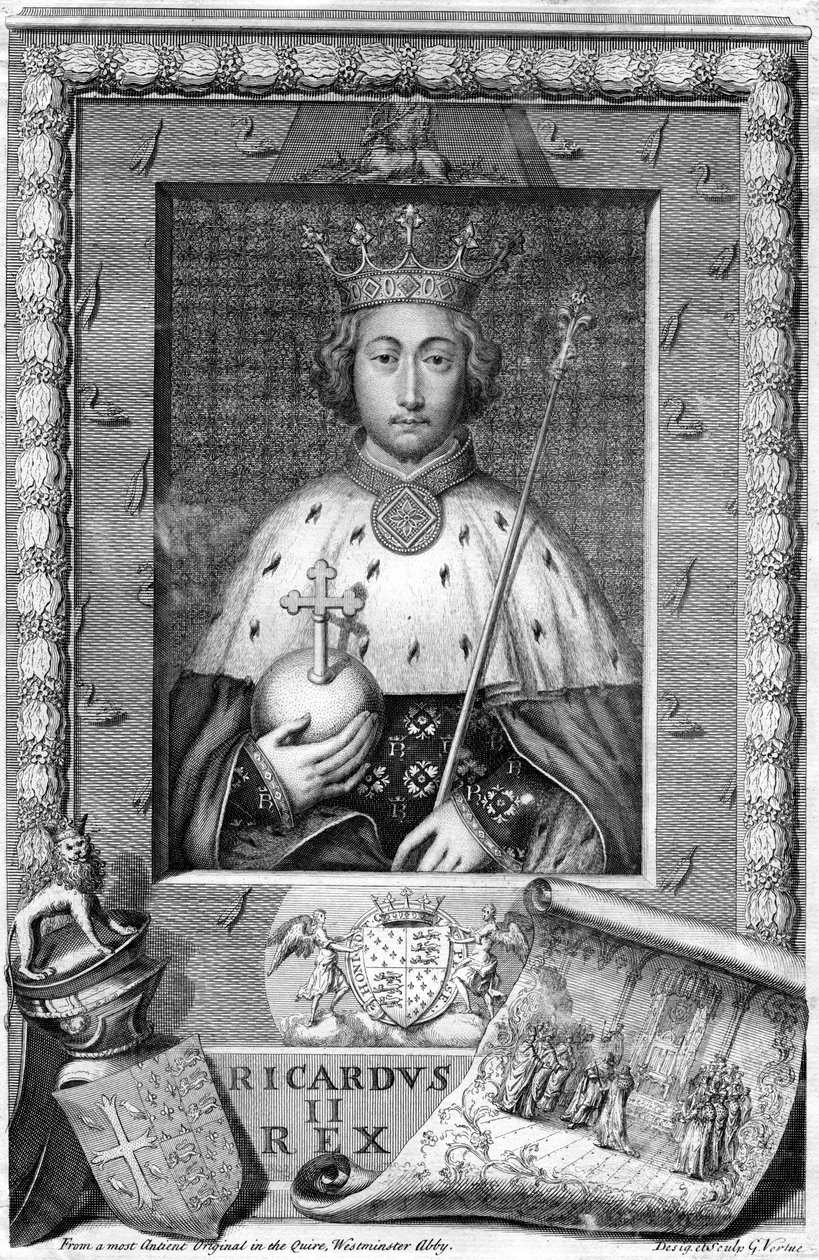 İngiltere Kralı II. Richard. by George Vertue