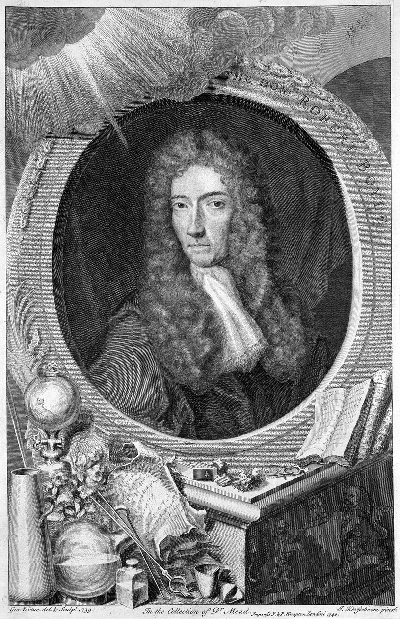 Robert Boyle, 17. yüzyıl İrlandalı kimyager ve fizikçi, 1739. by George Vertue