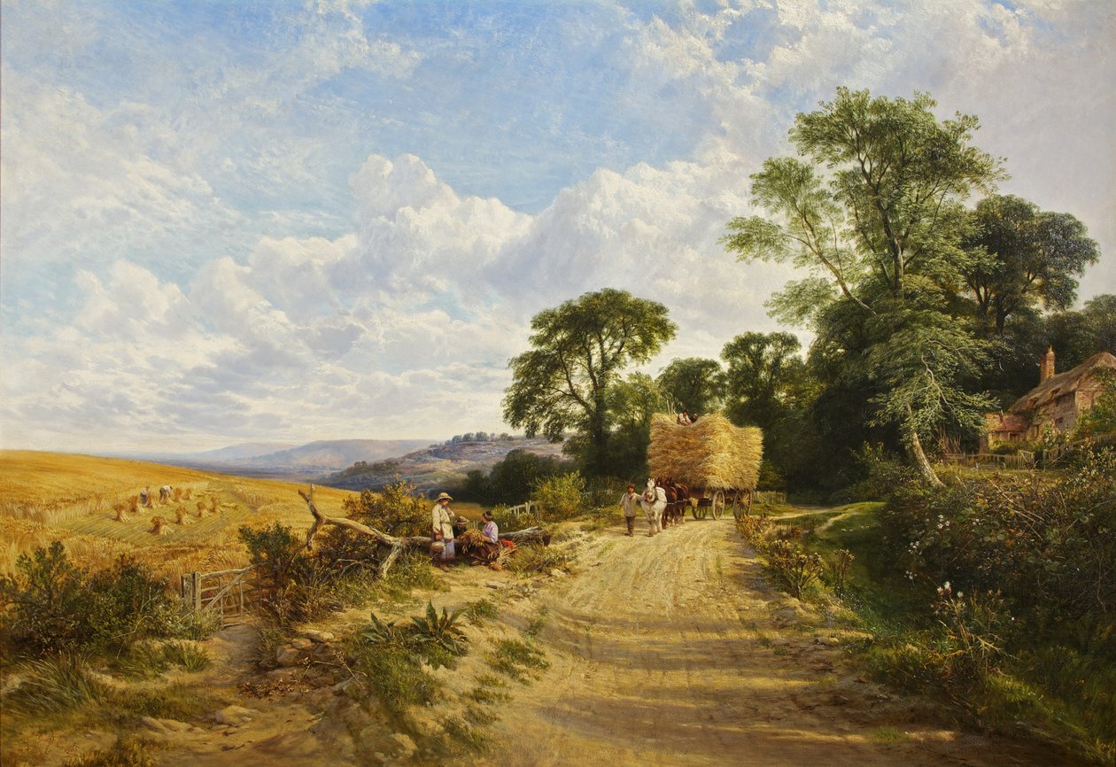 Manzara - Hasat Zamanı by George Vicat Cole