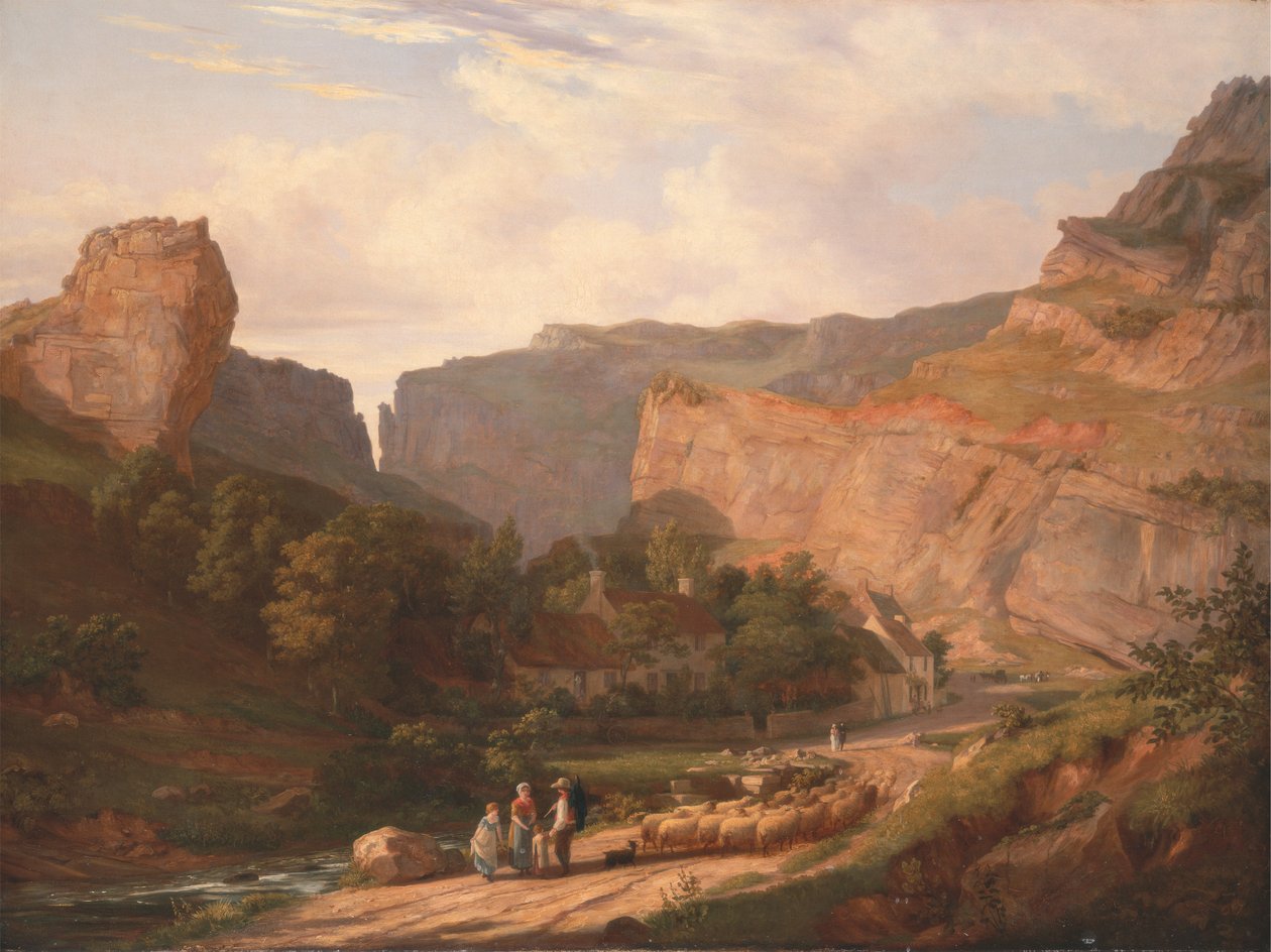 Cheddar Gorge'dan Bir Görünüm by George Vincent