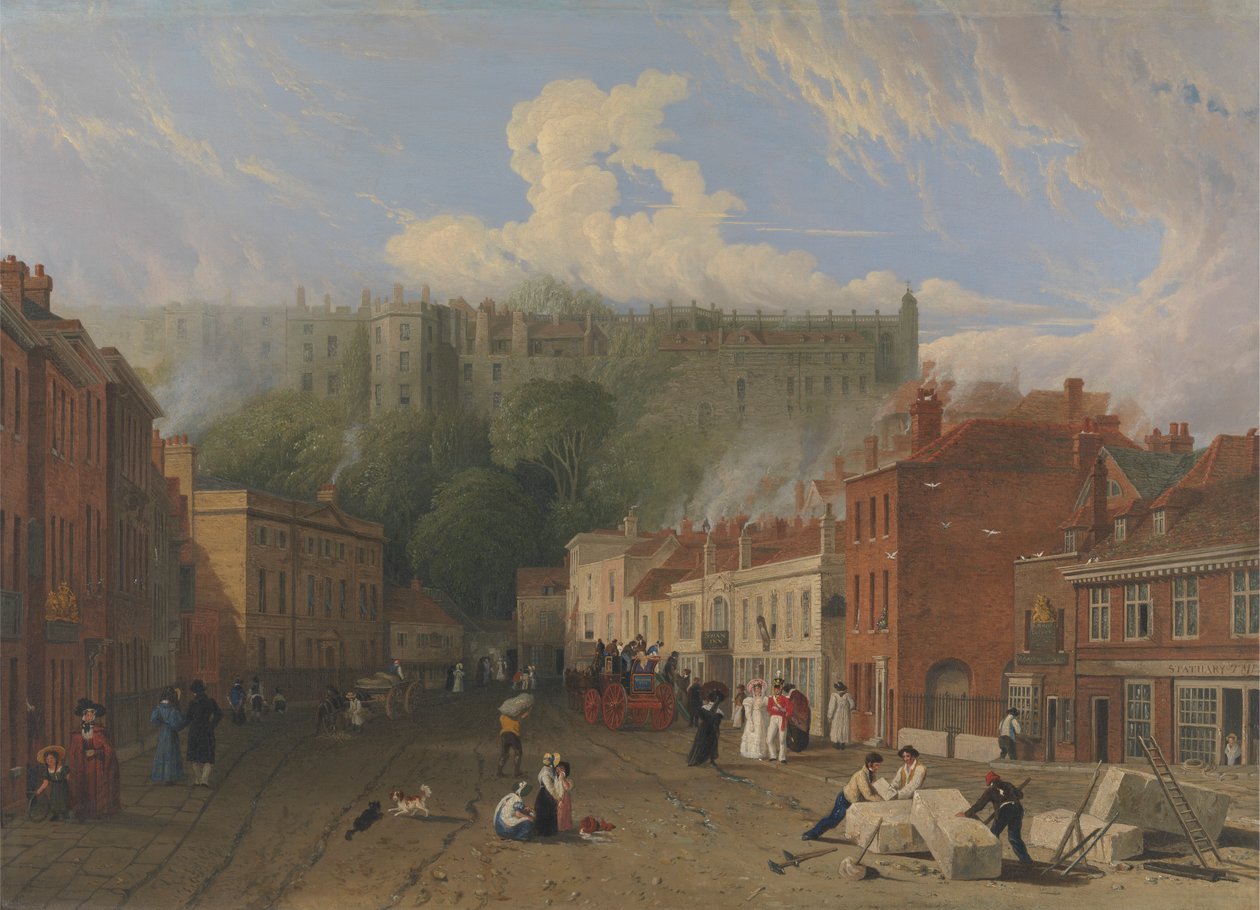 Thames Caddesi, Windsor'dan Bir Görünüm by George Vincent