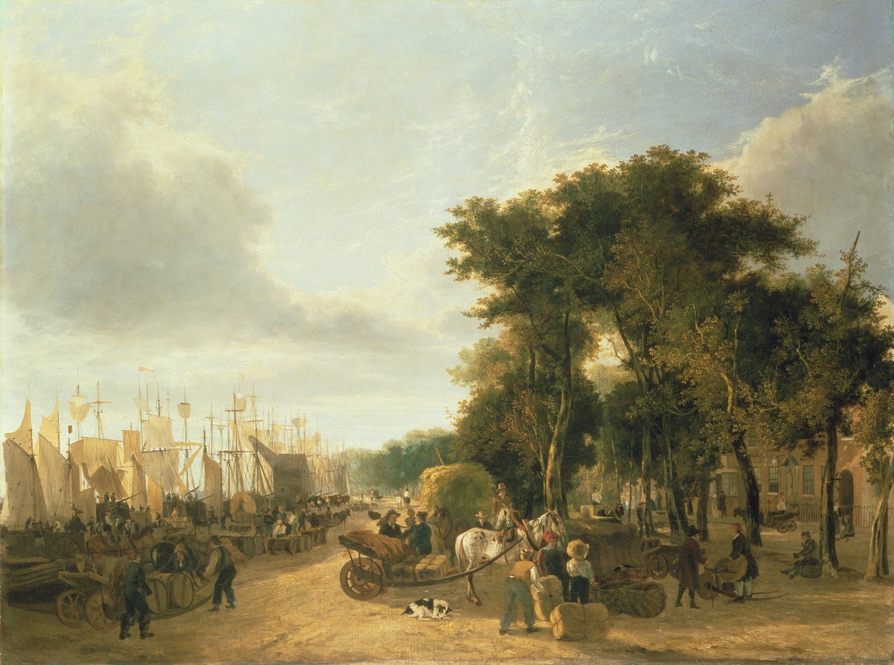 Yarmouth Rıhtımı, 1823 by George Vincent