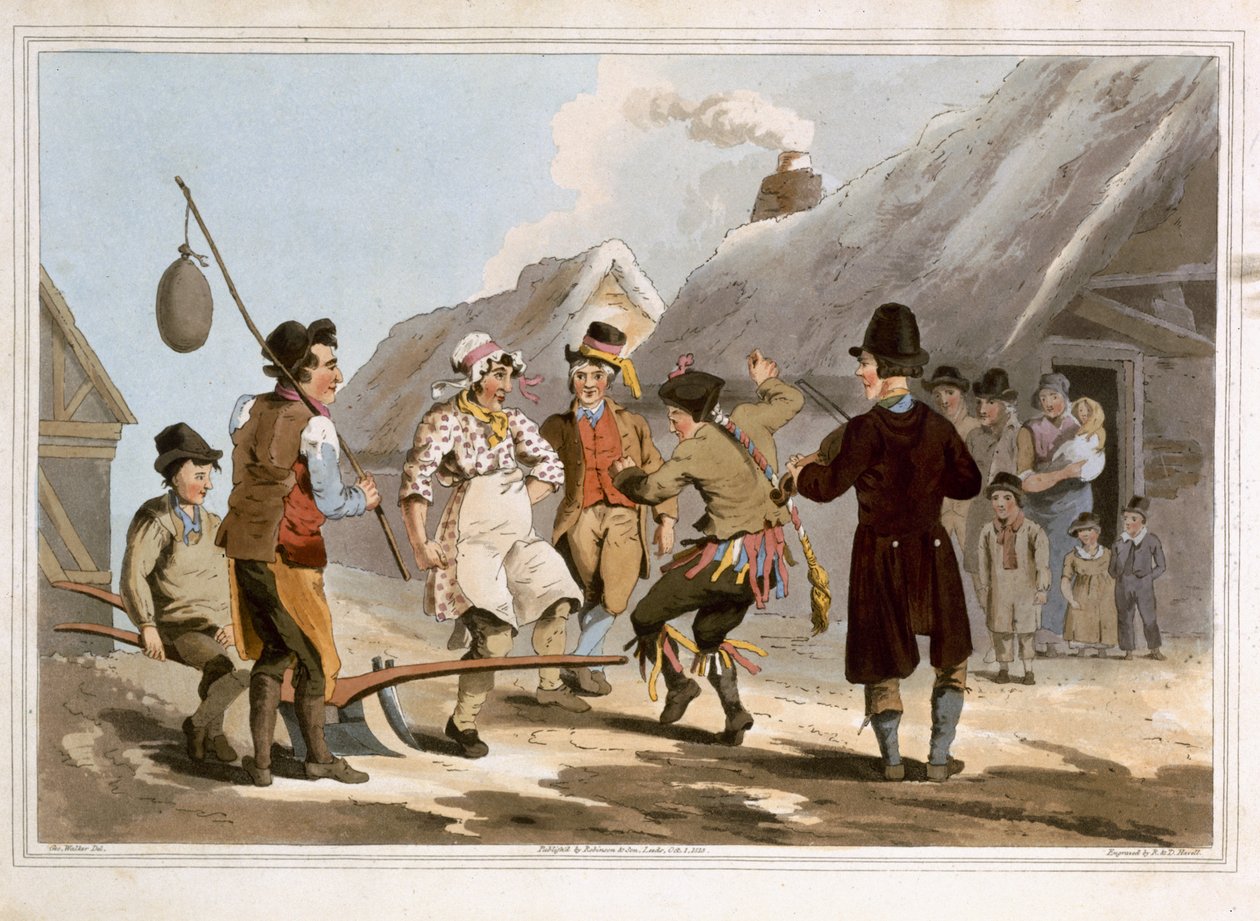 Yaşlı Robert Havell tarafından kazınmış Aptal Pulluk, 1814'te Robinson ve Son, Leeds tarafından yayınlandı by George Walker