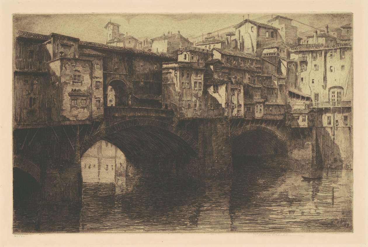 Ponte Vecchio, Floransa by George Walter Chandler