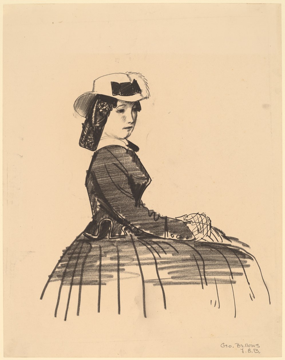 İrlandalı Kız, 1922. by George Wesley Bellows