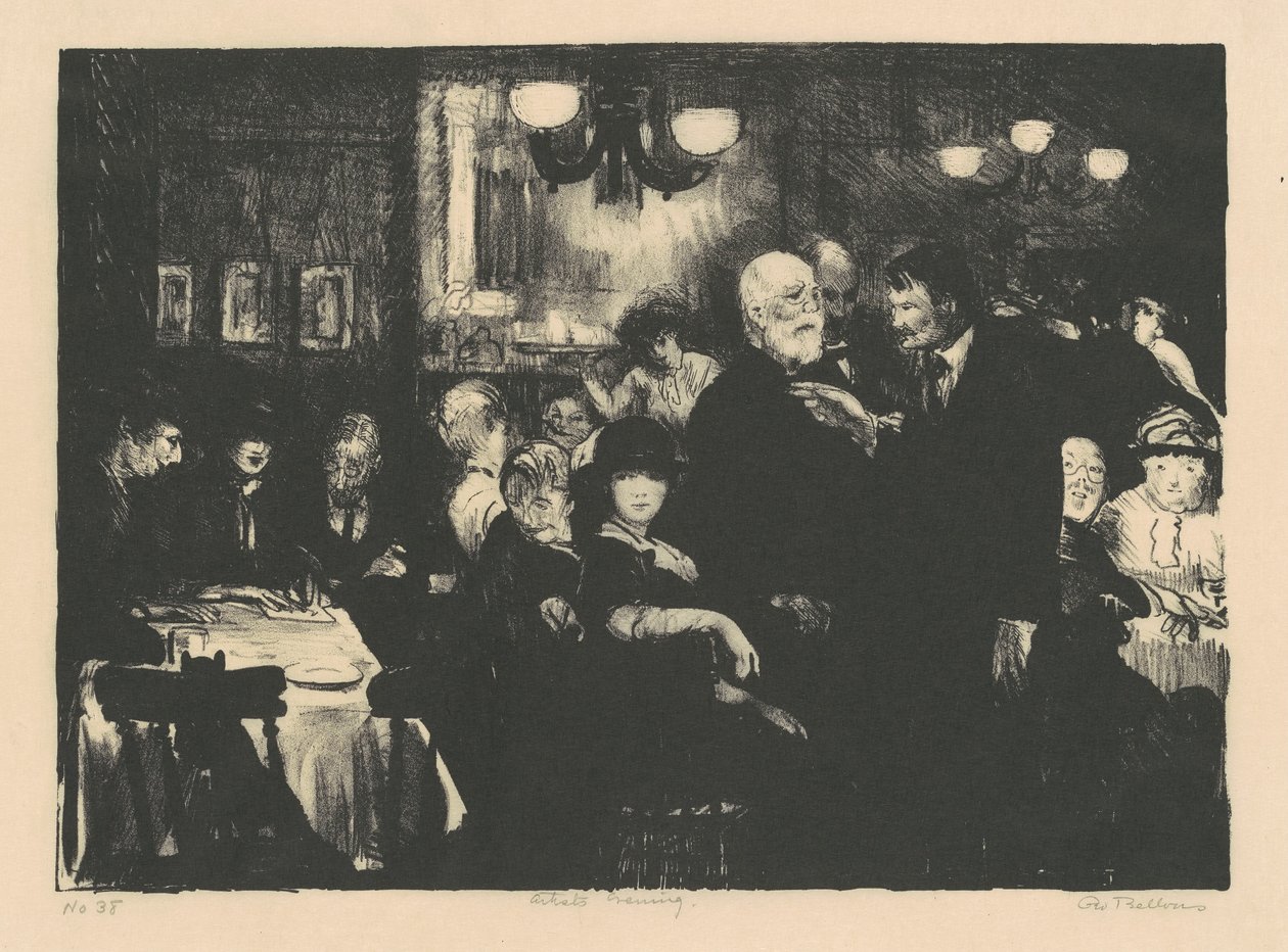 Sanatçılar Akşamı by George Wesley Bellows