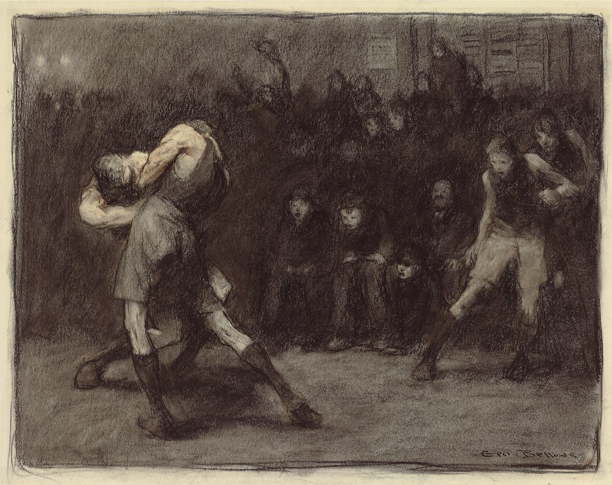 Basketbol, 1906 by George Wesley Bellows