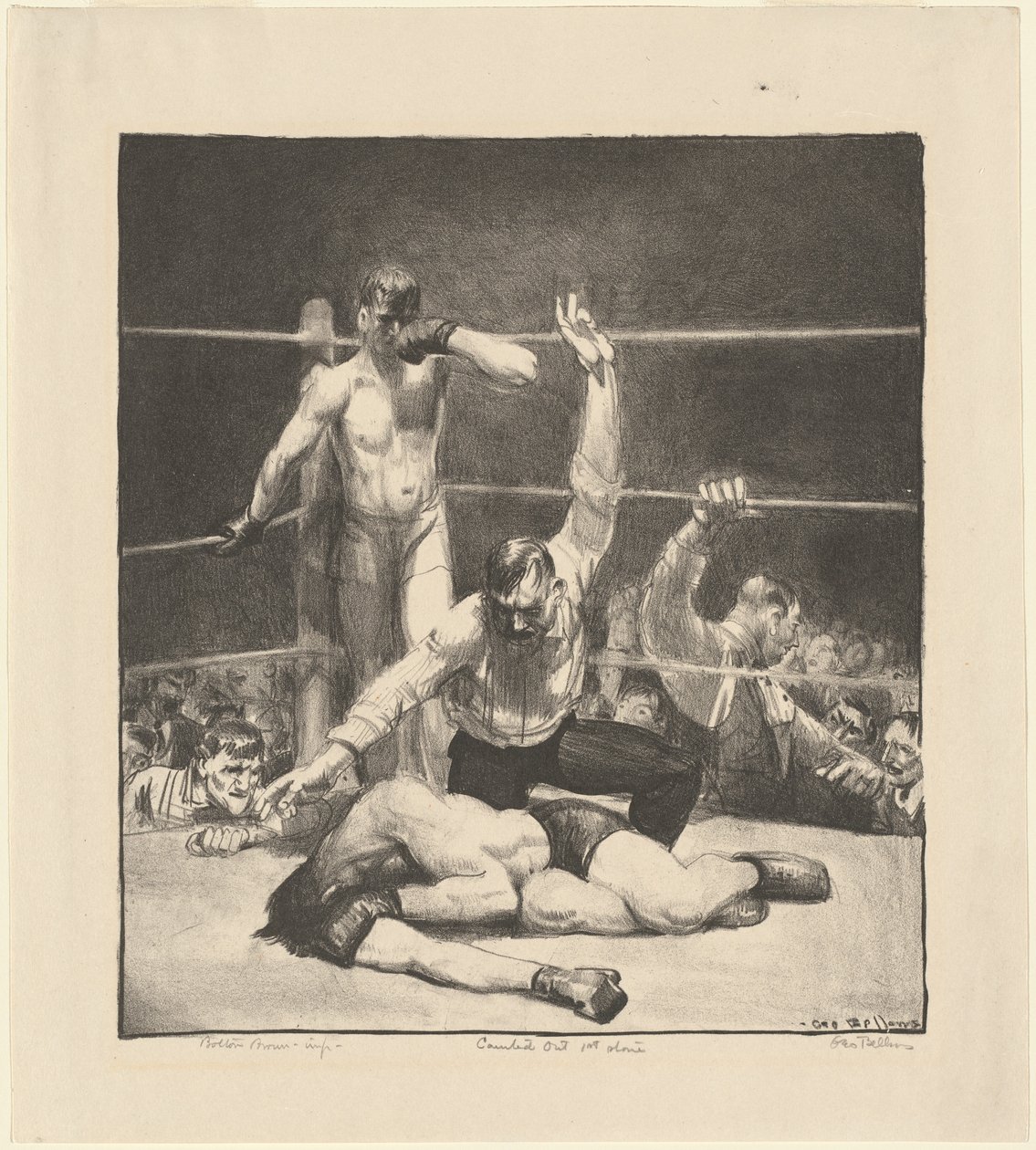 Sayıldı, ilk taş, 1921. by George Wesley Bellows
