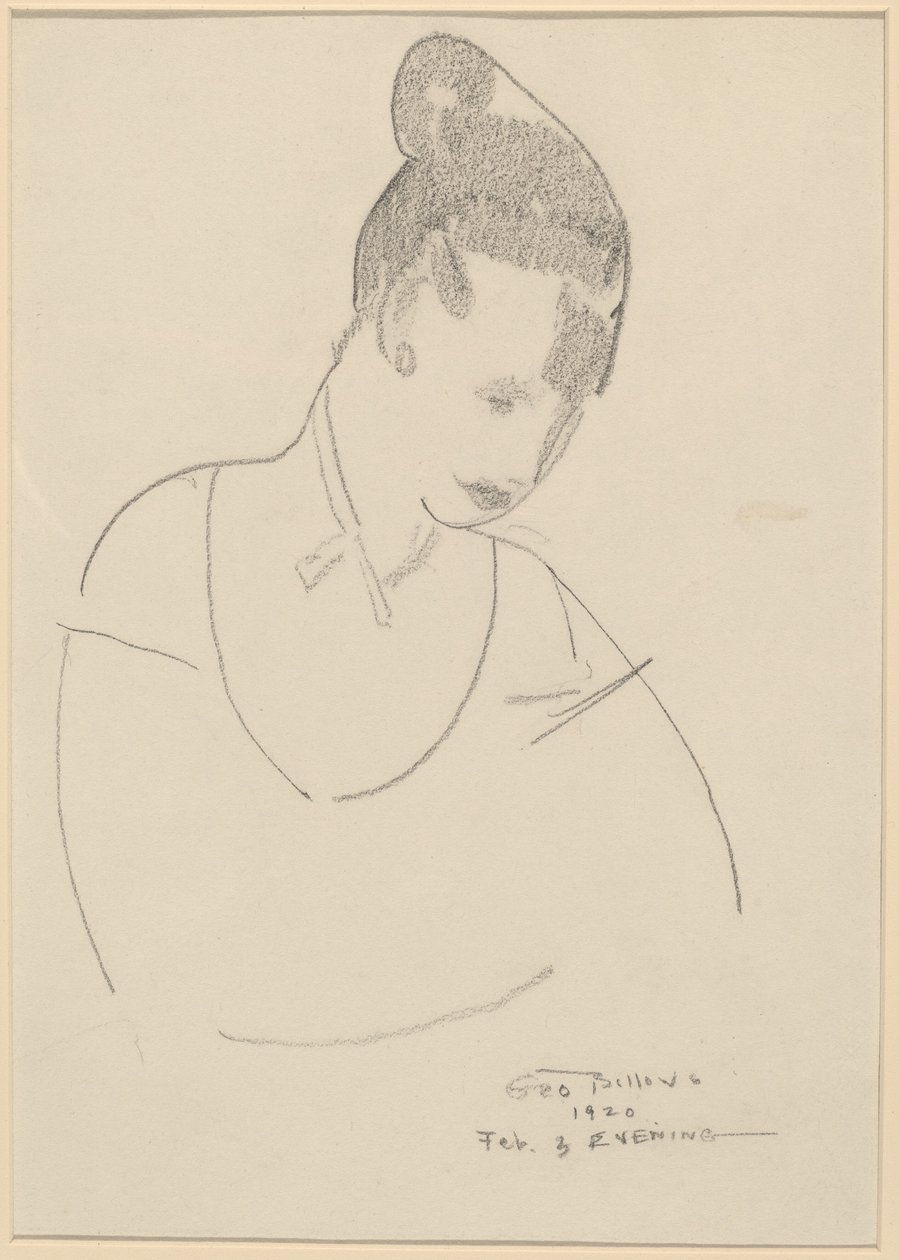 Elsie Speicher [verso], 1920. by George Wesley Bellows