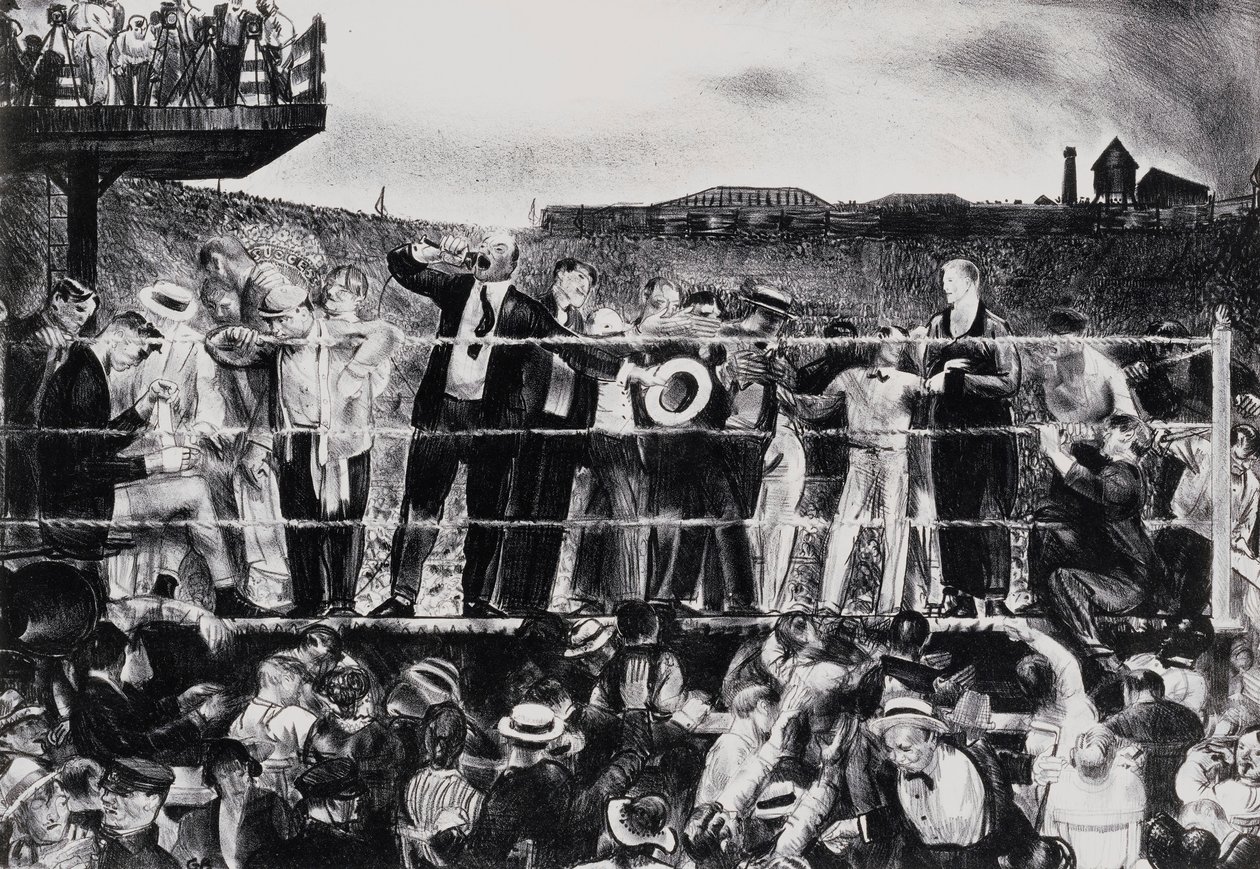 Georges Carpentier ile tanışın, 1921 by George Wesley Bellows