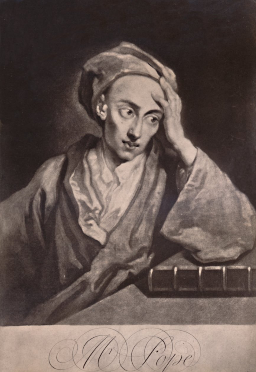 Alexander Pope, İngiliz şair ve hicivci, c1732 1894 by George White