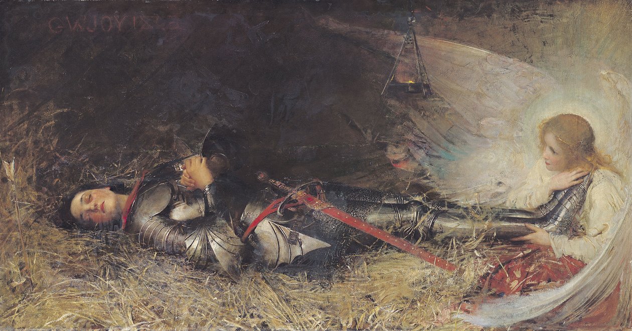 Joan of Arc Uyuyor, 1895 by George William Joy