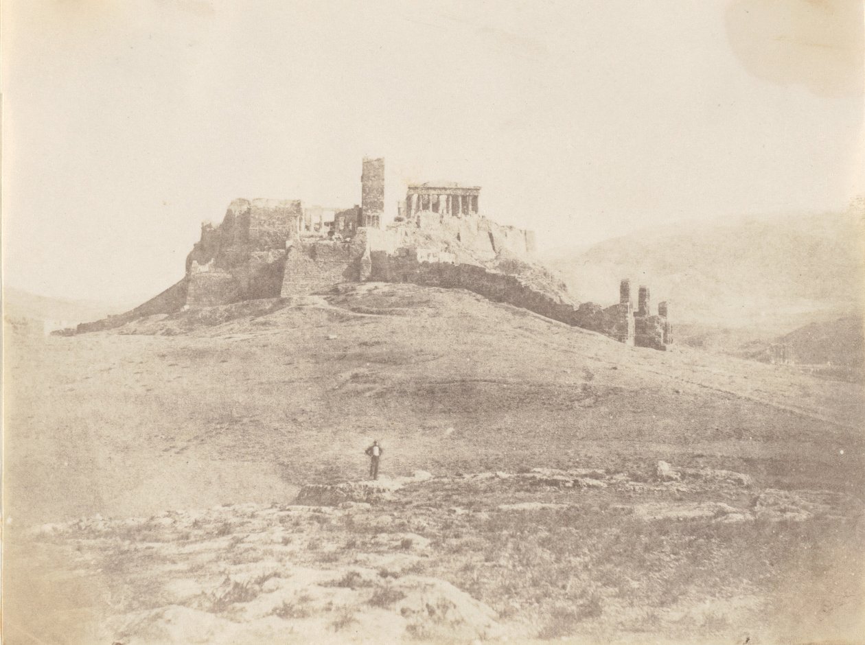 Pnyx ve Akropolis, yak. 1848. by George Wilson Bridges