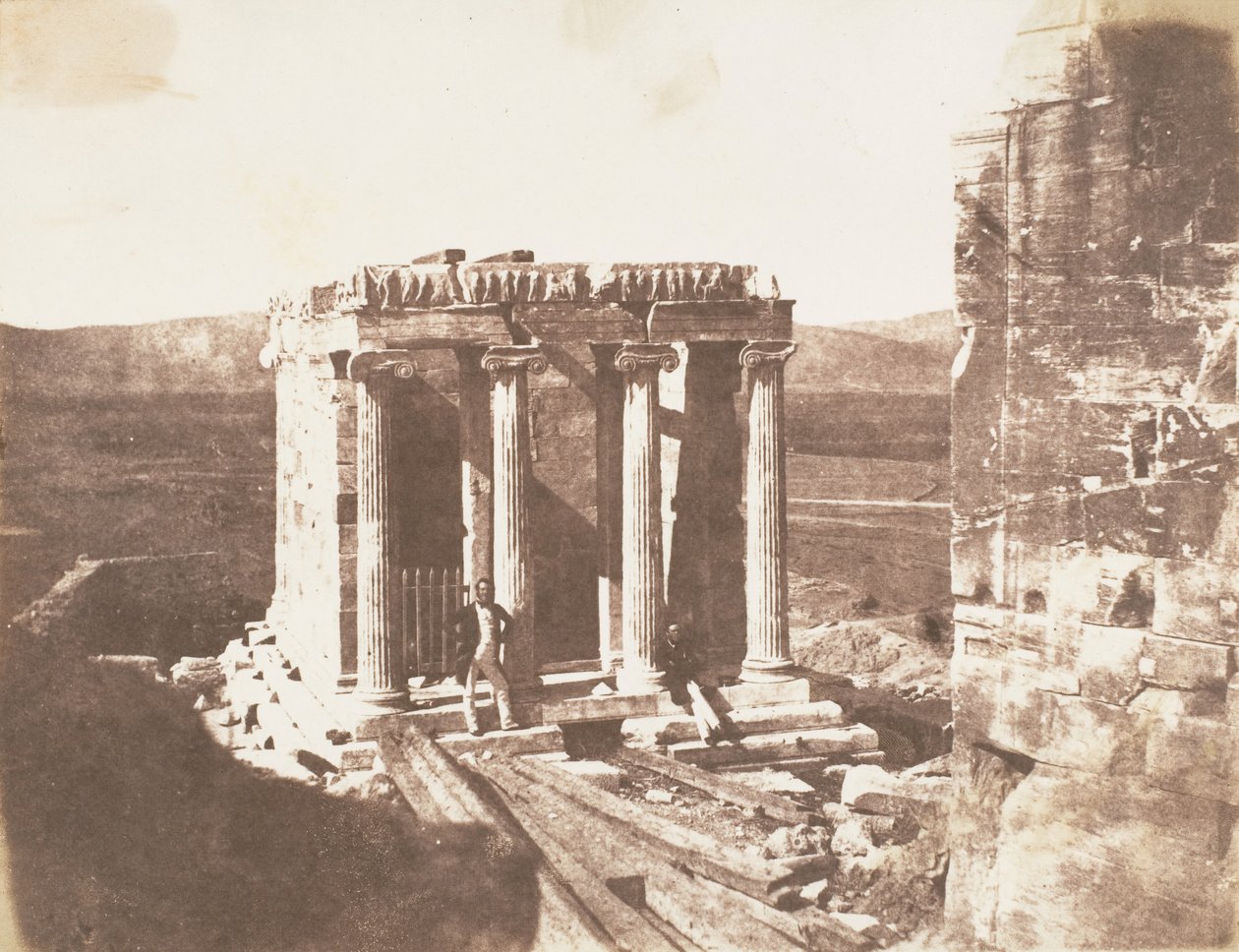 Zafer Tapınağı, ca. 1848. by George Wilson Bridges