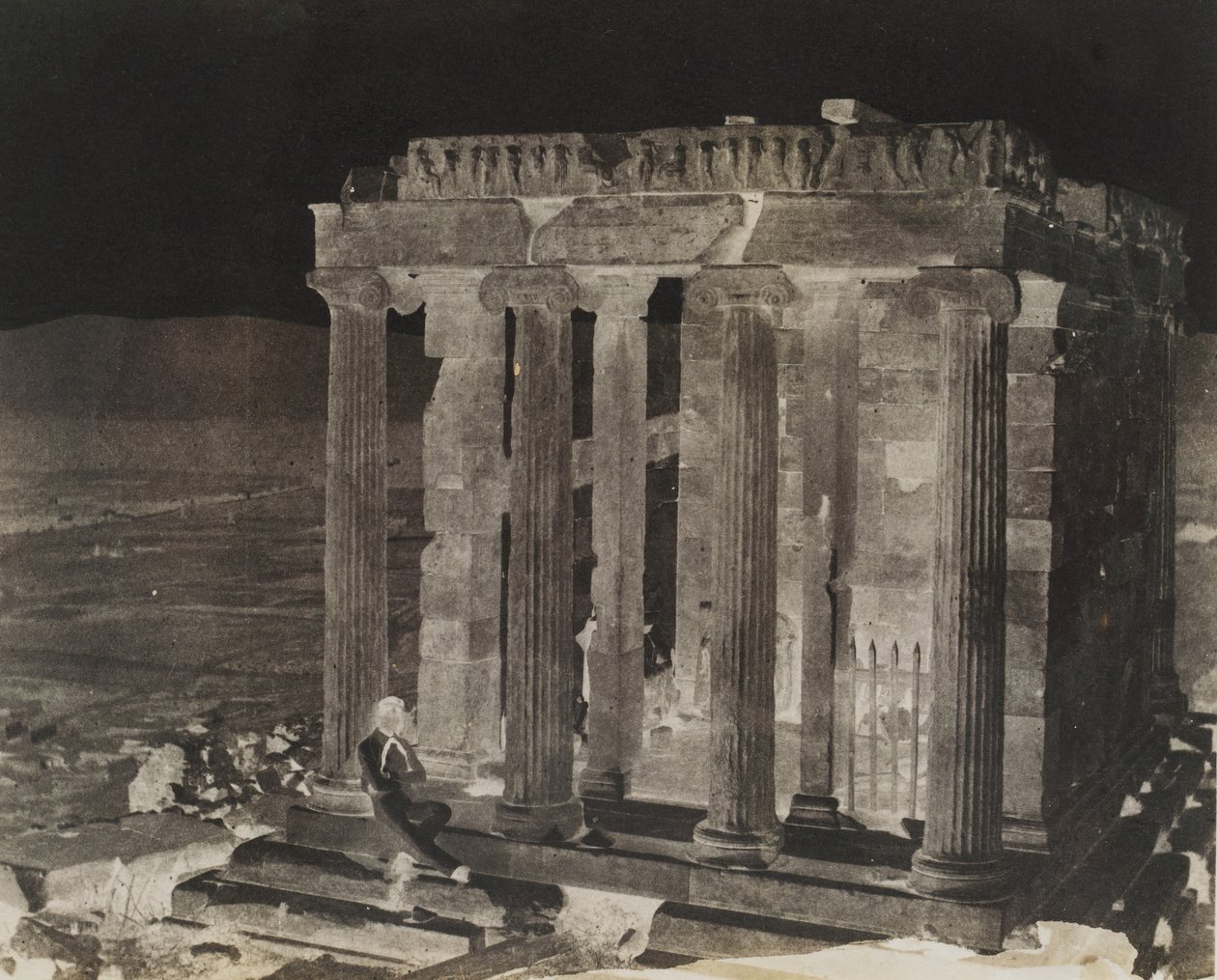 Kanatsız Zafer Tapınağı, Yakın Zamanda Restore Edildi, 1848. by George Wilson Bridges