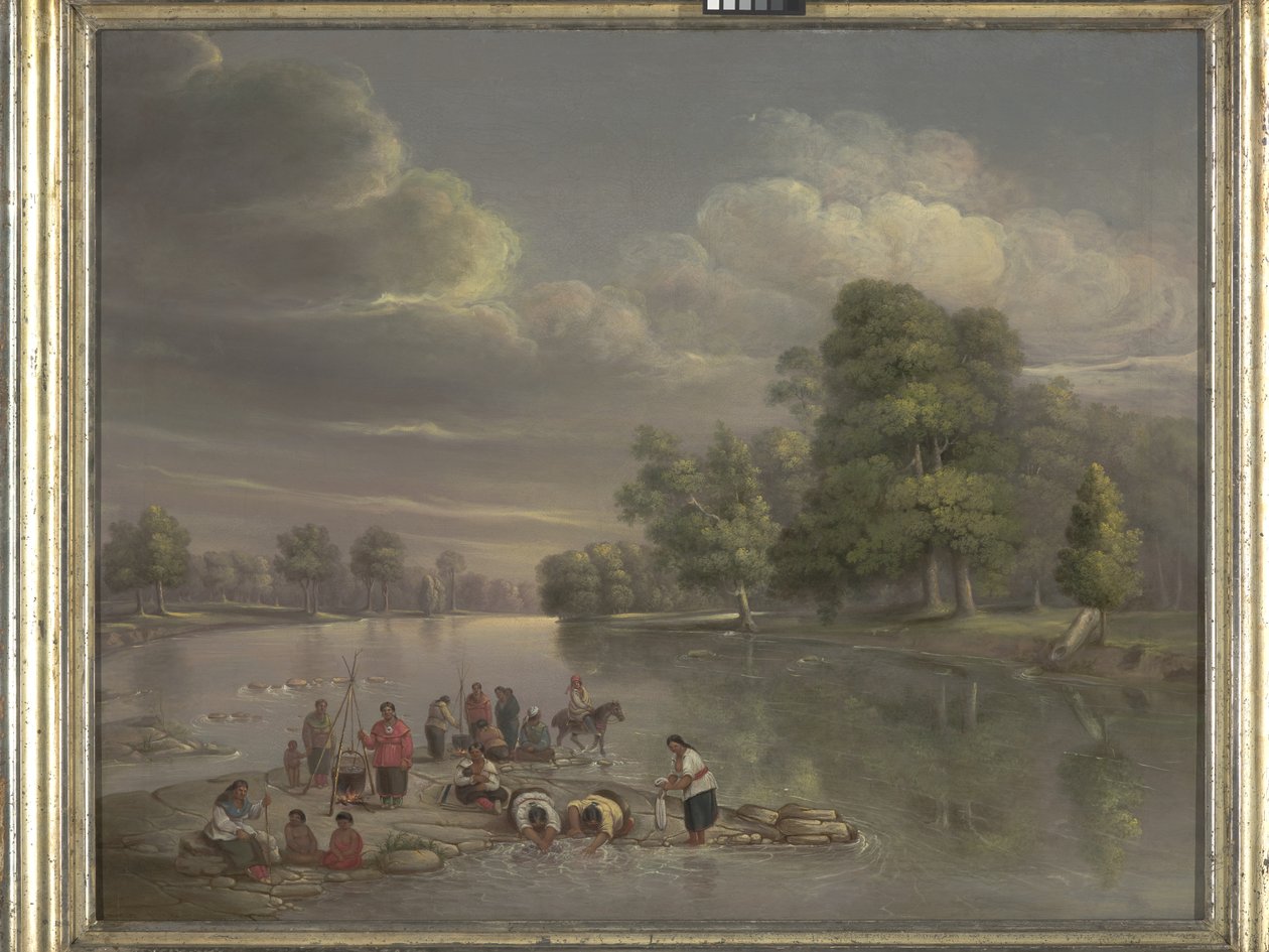 Wabash Sahnesi (tuval üzerine yağlıboya) by George Winter