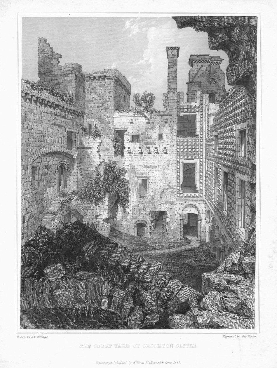 Crichton Kalesi Avlusu, c1847. by George Winter